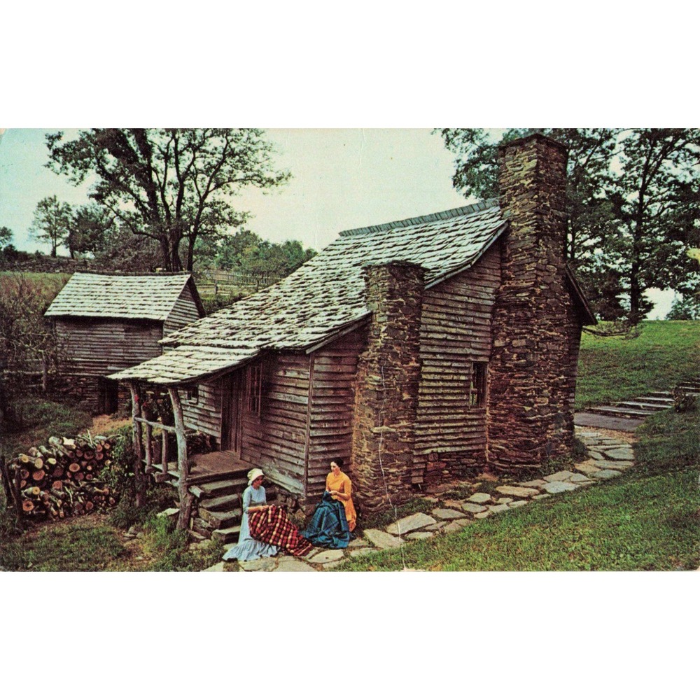 Vintage The Brinegar Cabin Blue Ridge Parkway North Carolina Postcard P64315 - Picture 1 of 2